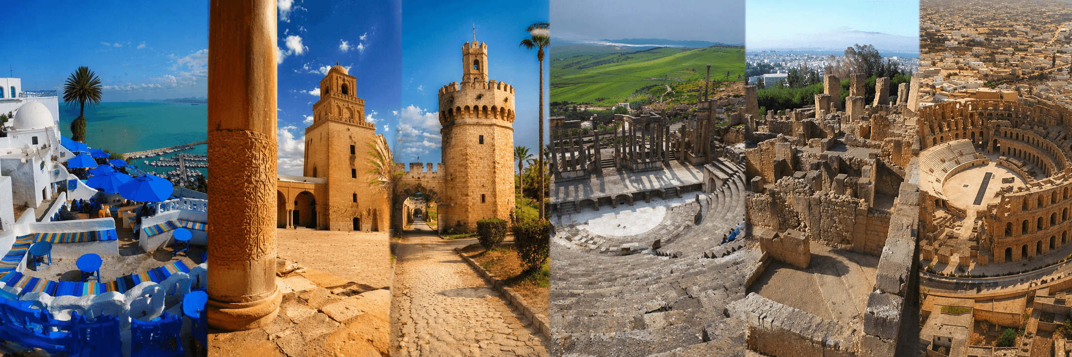 Excursion Tunisie : côte méditerranéenne et sites antiques